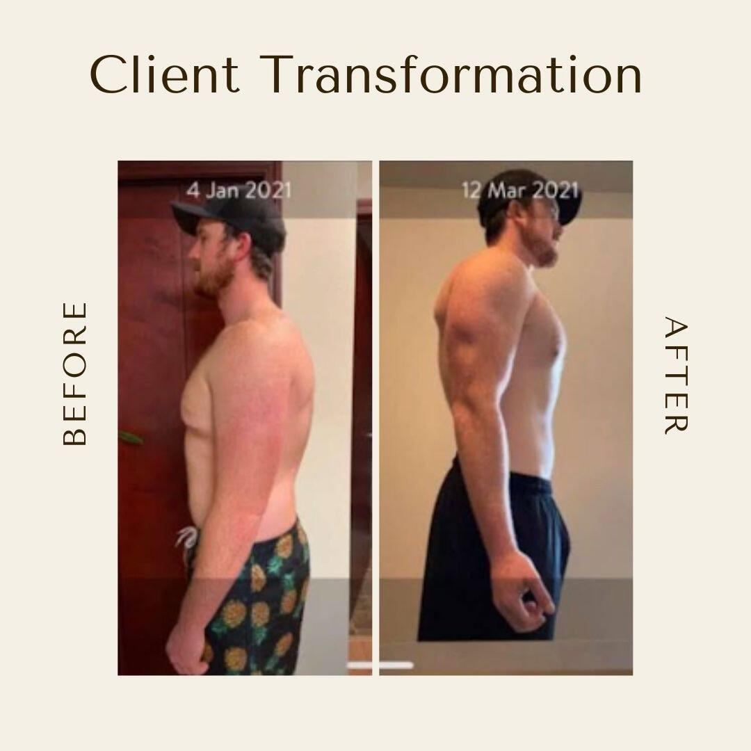 Client fat-loss transformation